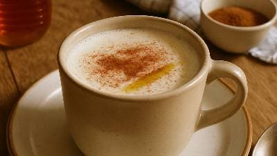 Leite Dourado com Canela