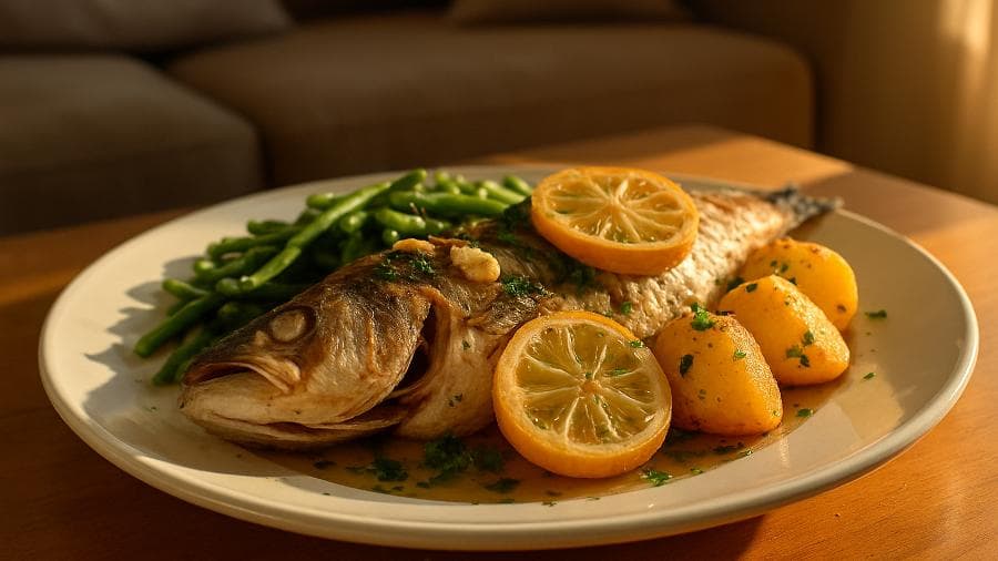 Pescada Assada à Portuguesa