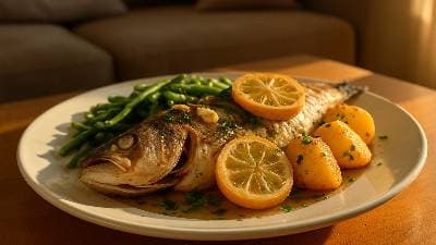 Pescada Assada à Portuguesa