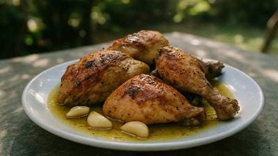 Frango assado à moda do Augusto