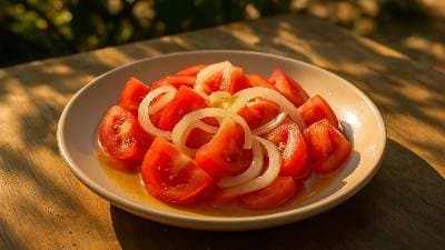 Salada de Tomate e Cebola da Amália