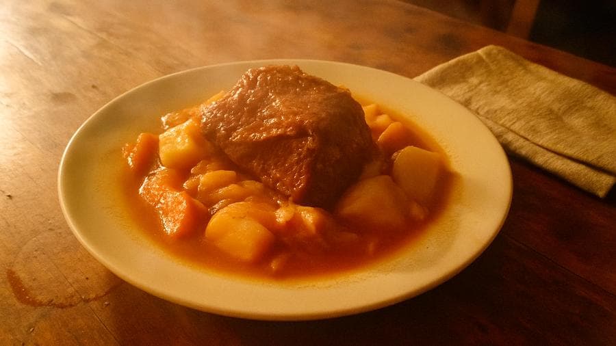 Carne de vaca estufada à Portuguesa