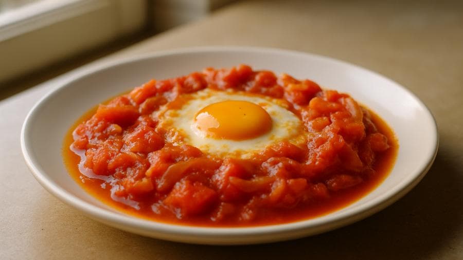 Tomatada com ovos da Maria