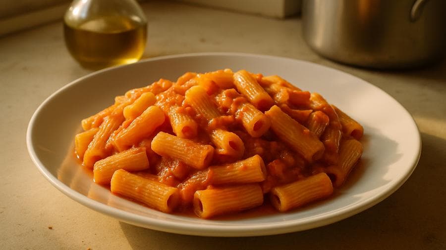 Massada de Mário com Molho de Tomate