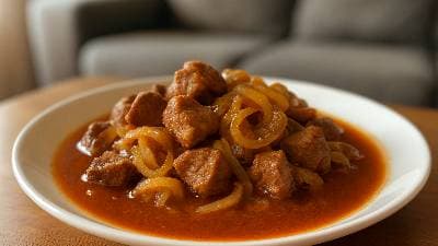 Carne de porco à modulada do Zé Miguel