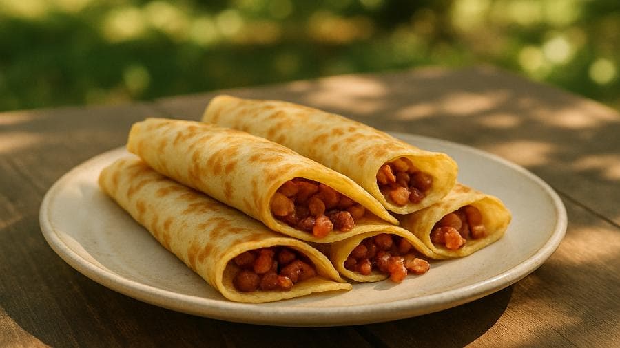 Crepes de bacon do Zé Luís