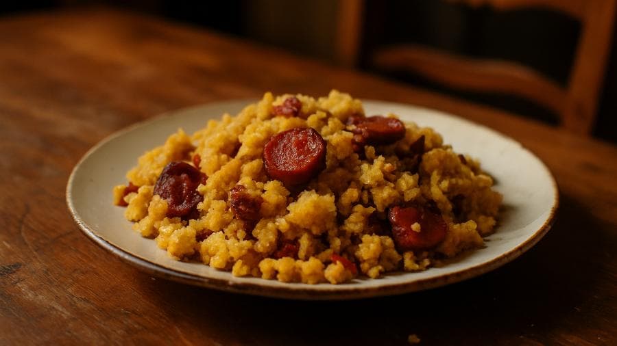 Migas de milho tradicionais do João