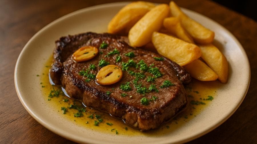 Bife de vaca à Portuguesa do João