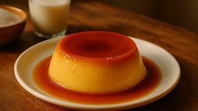 Pudim Flan Simples da Maria