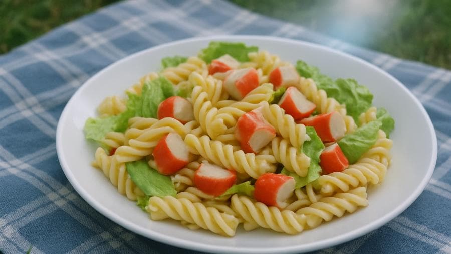 Salada de Fusilli com Delícias do Mar