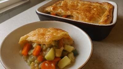 Empadão de Legumes com Massa Folhada