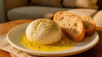 Queijo mozzarella caseiro