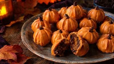 Trufas de Abóbora e Chocolate para o Halloween
